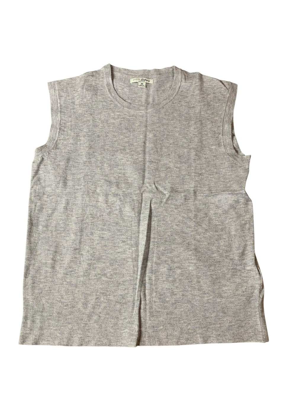 JACHS Girlfriend New York Heather Grey Knit Sweater Vest - Size Medium